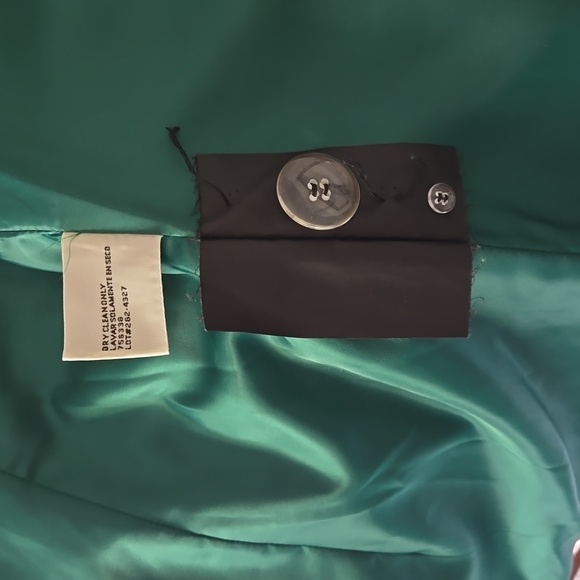 St. John's Bay Green Wool/Cashmere Medium Winter Coat - Picture 6 of 12